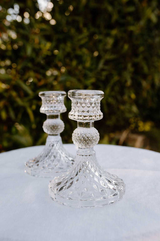 Glass Candle Holders