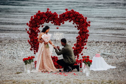 Shanil & Dipti’s Dream Floral Proposal in Queenstown