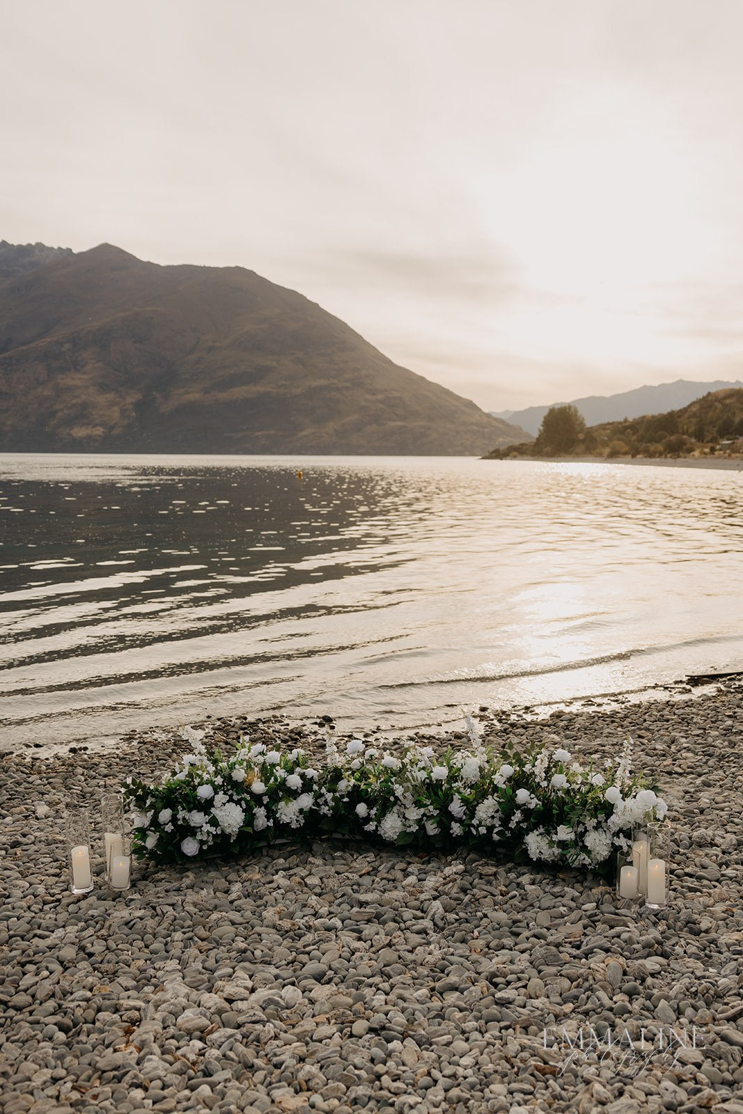 White Floral Proposal Setup