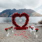Floral Heart Proposal Setup
