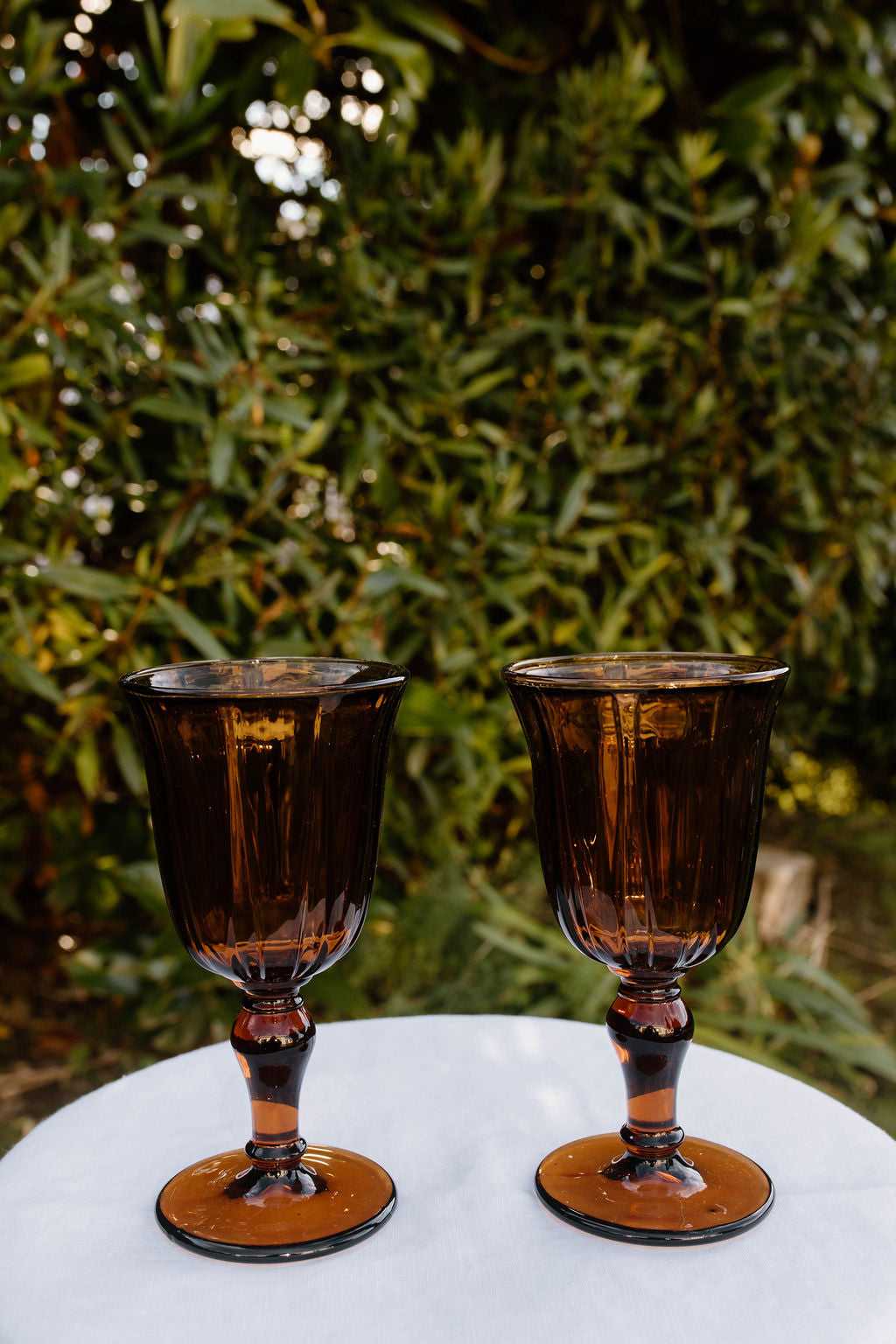 Amber Wine Glass