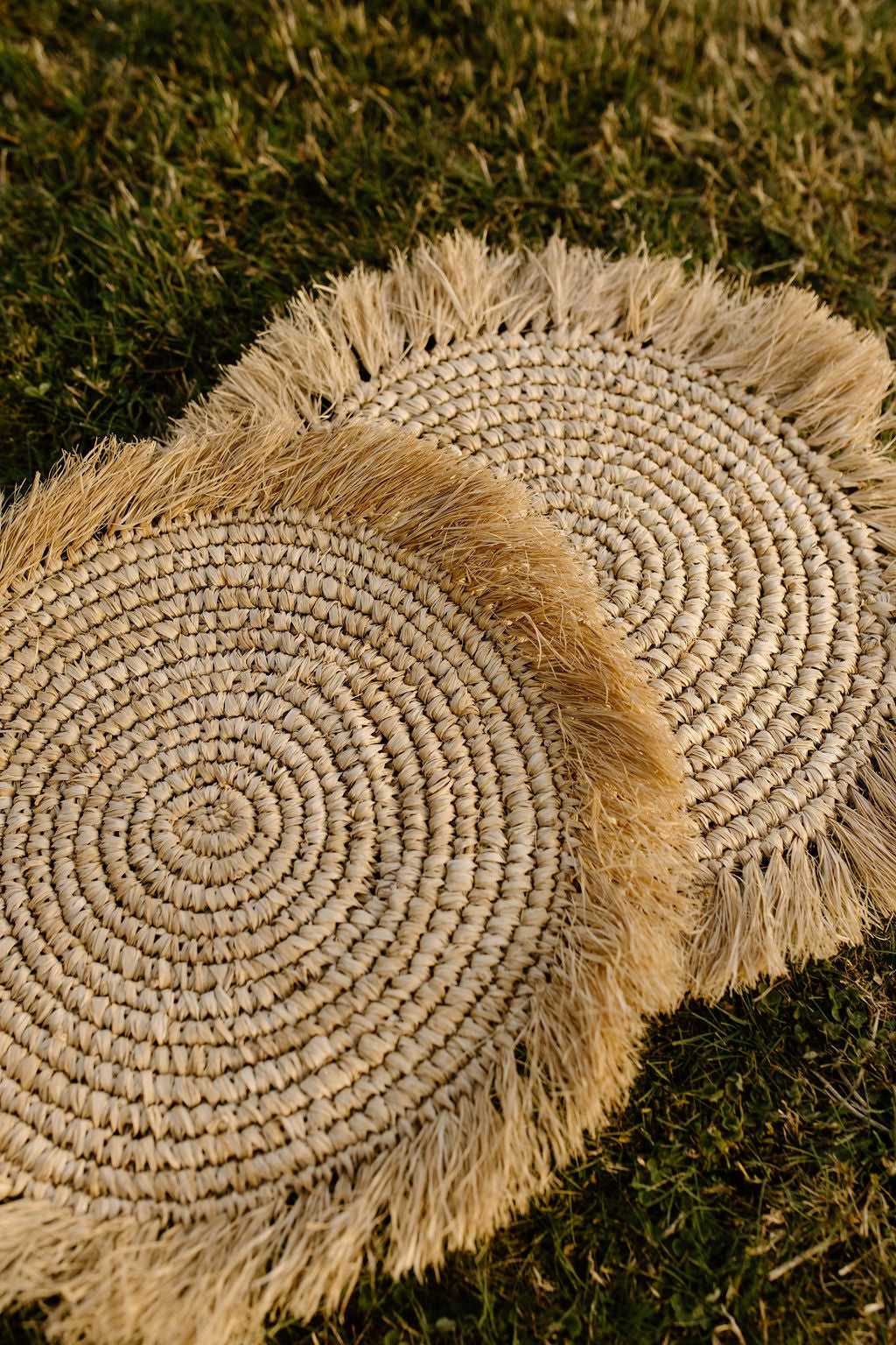 Fringed Rattan Placemats