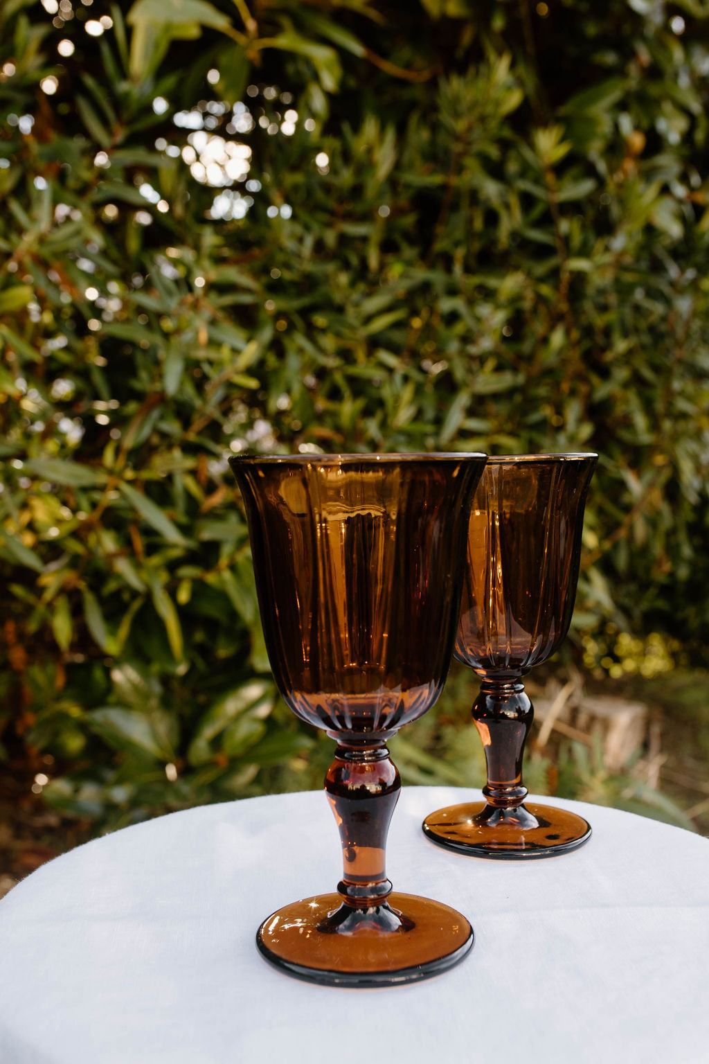 Amber Wine Glass